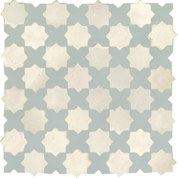 Mosaic House Moroccan tile Tanger S 1-30 White,   celadon, celadon, green   solid zellige, mosaic, zellij, field, pattern, glaze, stars, classic 